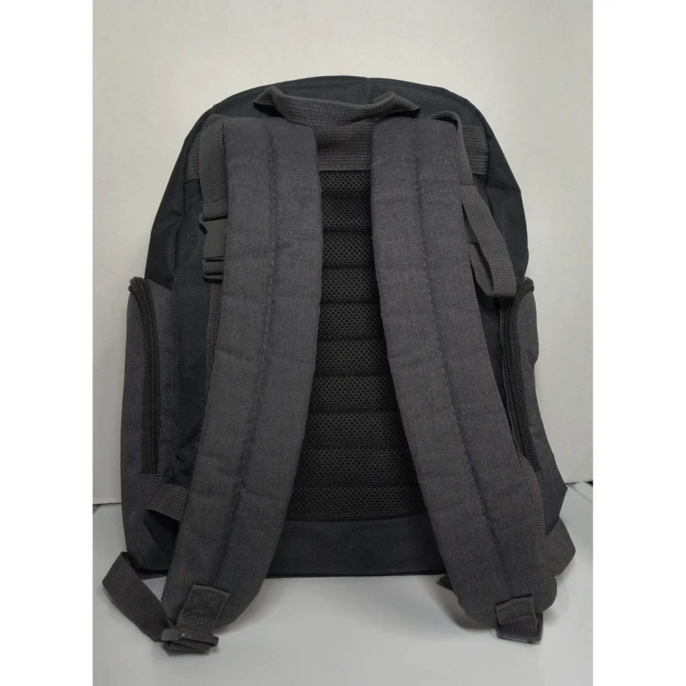 Eddie Bauer Crosstown Backpack Diaper Bag Attach To Stroller Gray Black Green